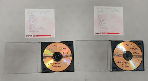 Pearl Jam - N. Charlestown Coliseum - 10/05/96 2xCDr - USED