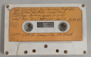 The Stickers / Car Radio Live At Berkeley Square 6-11-85 cassette