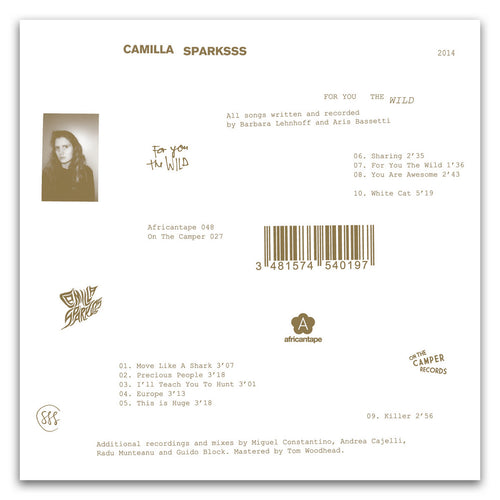 Camilla Sparksss – For You The Wild CD