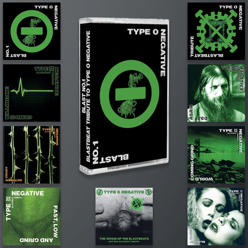 V/a - Blastbeat Tribute To Type O Negative - Blast No. 1 cassette with NINE bonus stickers