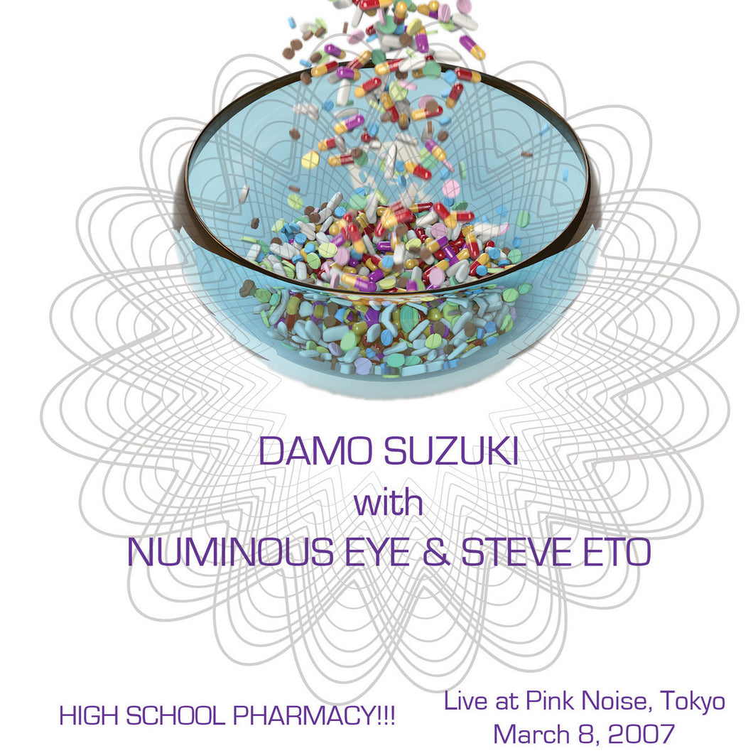 Damo Suzuki With Numinous Eye & Steve Eto – High School Pharmacy!!! LP - One of the corners of the cover has very light wear from shipping to Stickfigure.