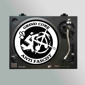 Grindcore Antifascist turntable slipmat