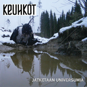 Keuhkot – Jatketaan Universumia lp - The edges of the cover have very light wear through the shrink from shipping to the vendor.