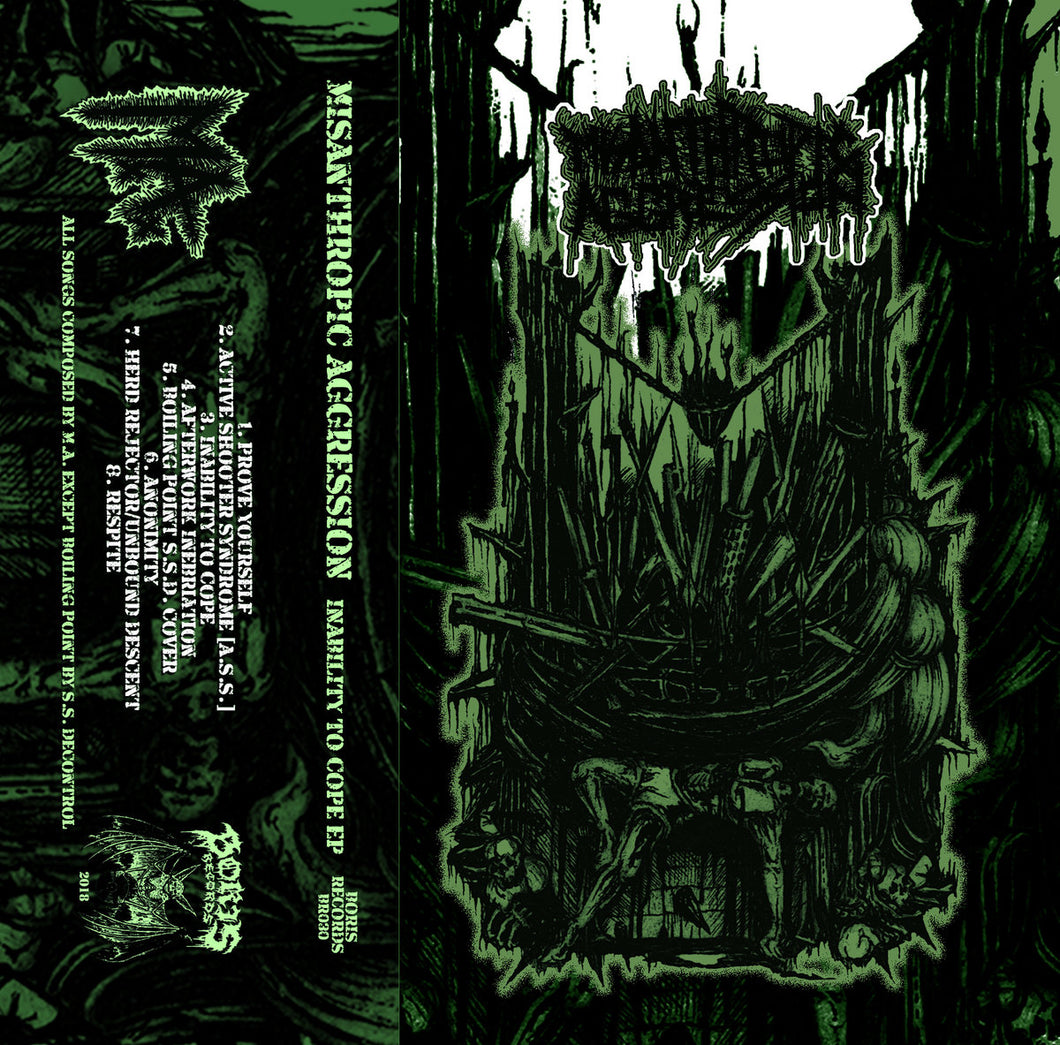 Misanthropic Aggression ‎– Inability To Cope cassette