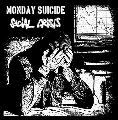 Monday Suicide / Social Crisis ‎split lp - The top spine of the cover has the beginning of a split and very light wear along the cover's edges from shipping to Stickfigure